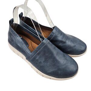Euro Soft By Sofft Womens Loafers Size 7M Canan Navy Slip On Comfort Shoes